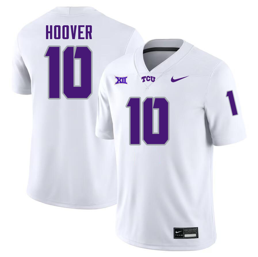 #10 Josh Hoover TCU Jersey,Texas Christian University Horned Frogs Football Jersey-White #10 Josh Hoover TCU Jersey,Texas Christian University Horned Frogs Football Jersey-White